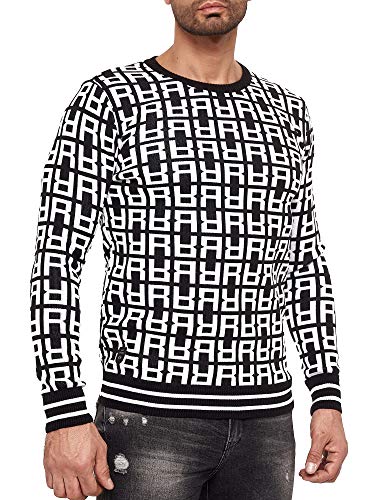 Red Bridge Herren Pullover Strickpullover Allover R Schwarz M von Redbridge