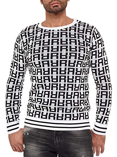 Red Bridge Herren Pullover Strickpullover Allover R Weiß L von Redbridge