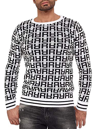 Red Bridge Herren Pullover Strickpullover Allover R Weiß M von Redbridge