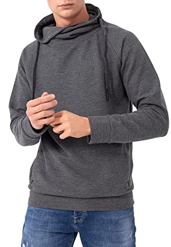 Red Bridge Herren Pullover Sweatshirt Schalkragen Hoher Kragen Anthracite L von Redbridge