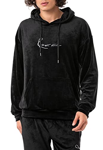 Red Bridge Herren Pullover Velour Signature Kapuzenpullover Schwarz S von Redbridge