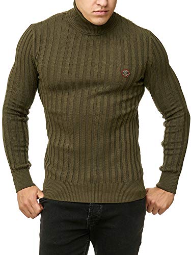 Red Bridge Herren Rollkragen Pullover Sweatshirt Strickpullover Khaki L von Redbridge