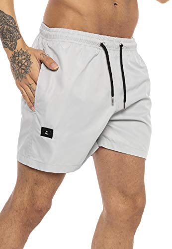 Redbridge Herren Badehose kurz Badeshorts schnelltrocknend Grau S von Redbridge