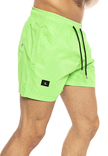 Redbridge Herren Badehose kurz Badeshorts schnelltrocknend Grün S von Redbridge