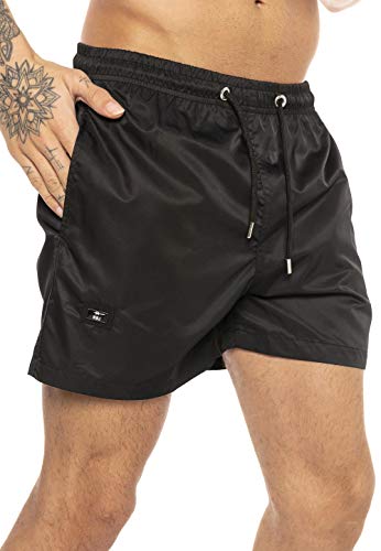 Redbridge Hochwertige Badehose Schnelltrocknend Badeshorts mit verstellbarem Bund Schwarz XXL von Redbridge