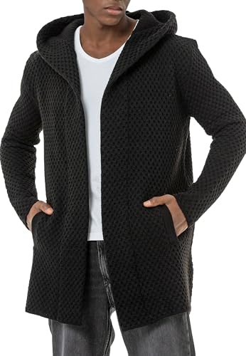 Red Bridge Herren Strickjacke Cardigan mit Kapuze Schwarz XL von Redbridge