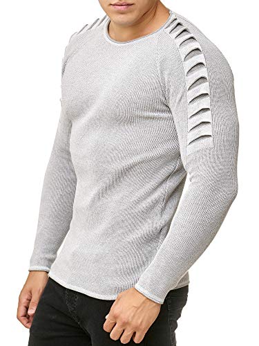 Red Bridge Herren Strickpullover Feinstrick Männer Pullover Weiß XL von Redbridge