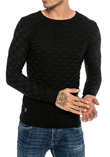 Red Bridge Herren Strickpullover Pullover Structured Schwarz XL von Redbridge