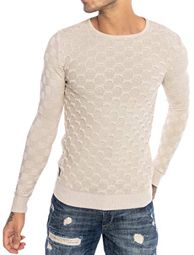 Red Bridge Herren Strickpullover Pullover Structured Stone XL von Redbridge