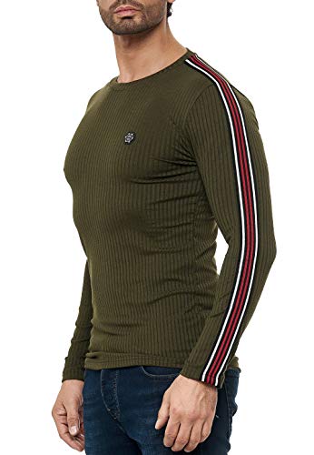 Redbridge Herren Sweater Longsleeve Pullover Langarm-Shirt Slim-Fit von Redbridge