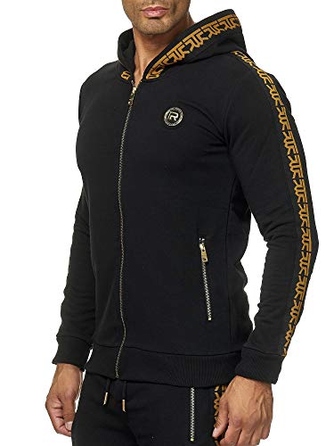 Red Bridge Herren Sweatjacke Kapuzenpullover Reißverschluss R-Logo Schwarz 3XL von Redbridge