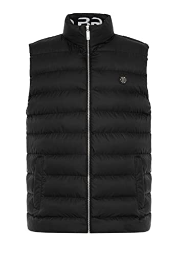 Redbridge Herren Weste mit Stehkragen Big Bubble Zipper Collar Print Schwarz M von Redbridge