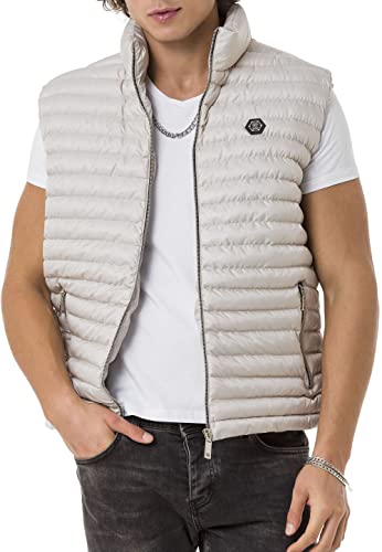 Red Bridge Herren Weste mit Stehkragen Bubble Vest Beige L von Redbridge