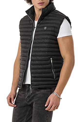 Red Bridge Herren Weste mit Stehkragen Bubble Vest Schwarz L von Redbridge