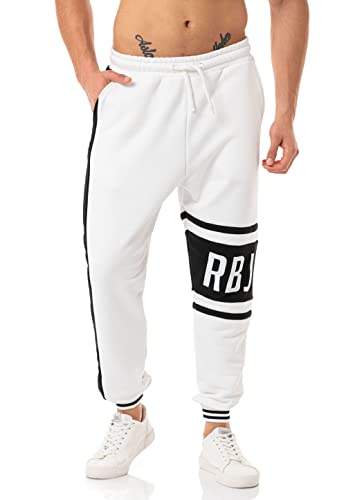 Red Bridge Jogging-Hose für Herren Jogger Sweat-Pants Freizeithose RBJ Print Ecru L von Redbridge