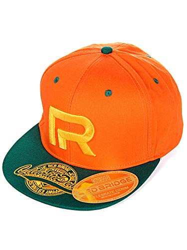 Red Bridge Unisex Snapback Caps Kappe Baseball-Cap Mütze Bestickt R-Logo R31753 Orange-Grün One Size von Redbridge