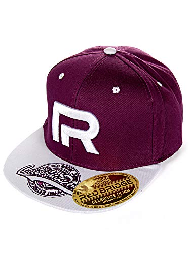 Red Bridge Unisex Snapback Caps Kappe Baseball-Cap Mütze Bestickt R-Logo R31753 Violet- Weiß One Size Red Bridge Unisex Snapback Caps Kappe Baseball-Cap Mütze Bestickt R-Logo R31753 Violet- Weiß One Size von Redbridge