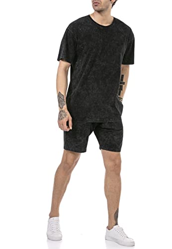Redbridge 2-teilig Set Short und T-Shirt Batik Style Sweat Pants schwarz Gr M von Redbridge