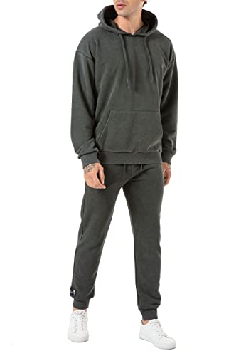 Redbridge 2-teiliger Oversize Hoodie Jogger Set Jogginganzug mit Hose Kombi Premium Khaki M von Redbridge