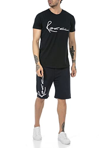 Redbridge 2-teiliges Set T-Shirt und Short signed Style Sweat Pants dunkelblau Gr L von Redbridge