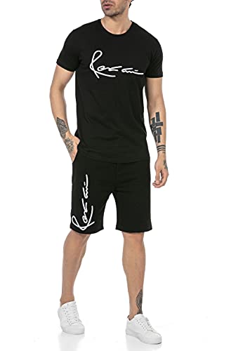 Redbridge 2-teiliges Set T-Shirt und Short signed Style Sweat Pants schwarz Gr M von Redbridge