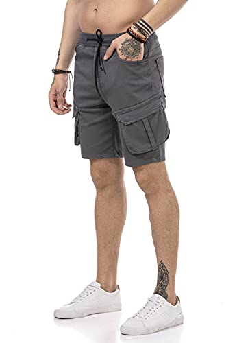 Redbridge Cargoshorts Kurze Hose Casual Baumwolle Premium Qualität Anthrazit S von Redbridge
