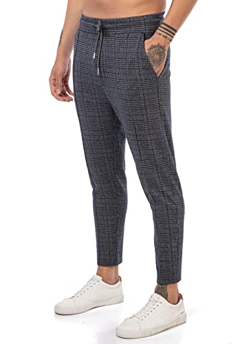 Redbridge Chino-Hose für Herren Freizeithose kariert mit Gummibund Jogg-Pants Casual Blau S Redbridge Chino-Hose für Herren Freizeithose kariert mit Gummibund Jogg-Pants Casual Blau S von Redbridge