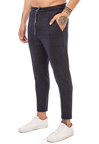 Redbridge Chino-Hose für Herren Freizeithose kariert mit Gummibund Jogg-Pants Casual Dunkelgrau S Redbridge Chino-Hose für Herren Freizeithose kariert mit Gummibund Jogg-Pants Casual Dunkelgrau S von Redbridge