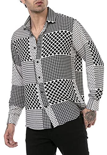 Redbridge Hemd für Herren Freizeit-Hemd Langarm Casual Leichter Stoff Weiß M von Redbridge