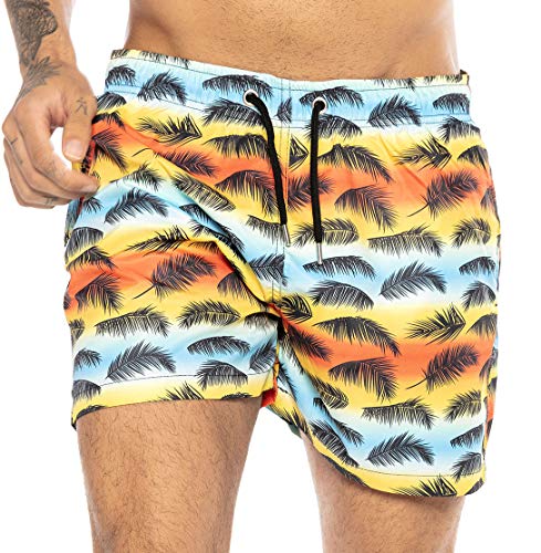 Redbridge Herren Badehose Badeshorts kurz schnelltrocknend Feather Mehrfarbig XXL von Redbridge