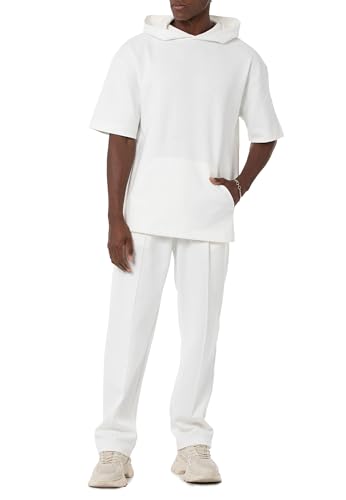 Redbridge Herren Basic Jogginganzug Tracksuit Set T-Shirt & Hose Ecru XL von Redbridge