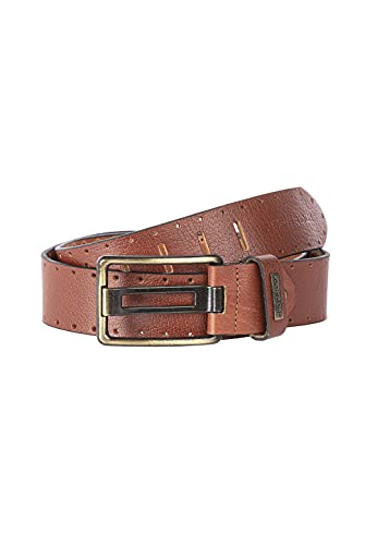 Redbridge Herren Echt Leder Gürtel Leather Belt echtes Leder taba 105 cm von Redbridge