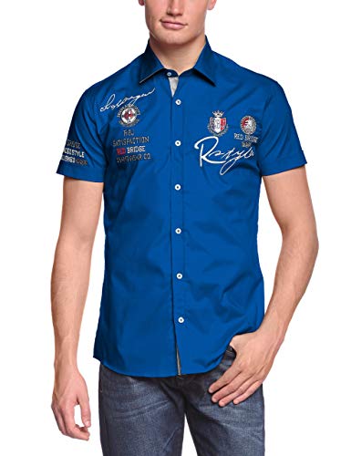 Redbridge Herren Freizeithemd R-2122 Slim-Fit S Blau Saxe Blue 180 von Redbridge