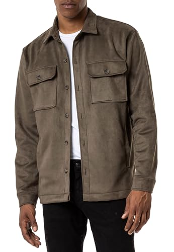 Redbridge Vintage Hemd Wildlederlook Freizeithemd Langarm Khaki XXL von Redbridge