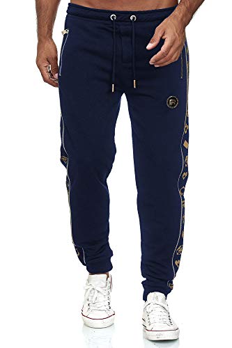 Redbridge Herren Jogginghose Jogger Hose Sweat-Pants R-Logo Premium Blau L von Redbridge