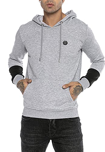 Redbridge Herren Kapuzenpullover Hoodie Sweatshirt mit Kapuze Grau M von Redbridge