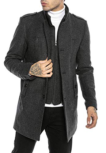 Redbridge Herren Mantel Winterjacke Classy Chic Jacke Transformable Grau L von Redbridge