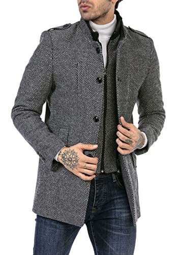 Redbridge Herren Mantel Winterjacke Classy Chic Jacke Transformable Hellgrau M von Redbridge