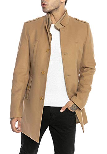 Redbridge Herren Mantel Winterjacke elegante Jacke Slim-Fit Transformable Braun L von Redbridge