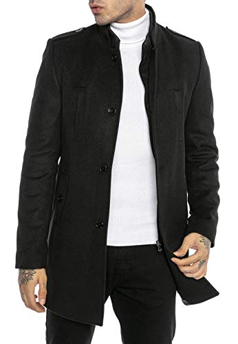 Redbridge Herren Mantel Winterjacke elegante Jacke Slim-Fit Transformable Schwarz M von Redbridge