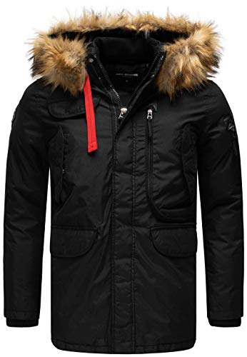 Redbridge Herren Parka Jacke Mantel Winterjacke Big Pocket Schwarz M von Redbridge