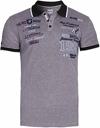 Redbridge Herren Poloshirt (S, Grau) von Redbridge