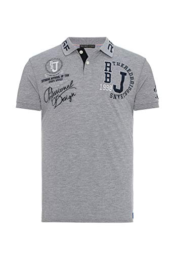 Redbridge Herren Poloshirt R-1624 Einfarbig, 56 (X-Large (Herstellergröße: XL)), Grau (Grey Melange 328) von Redbridge