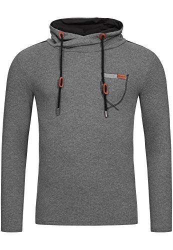 Redbridge Herren Pullover Sweatshirt Hoher Kragen Slim Fit Anthrazit S von Redbridge