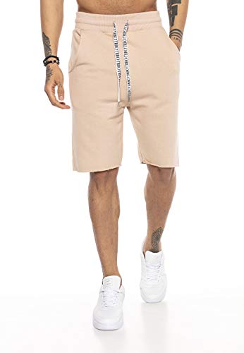 Redbridge Herren Shorts Kurze Hose Sweatpants Jogger Jogginghose Sporthose Beige M von Redbridge