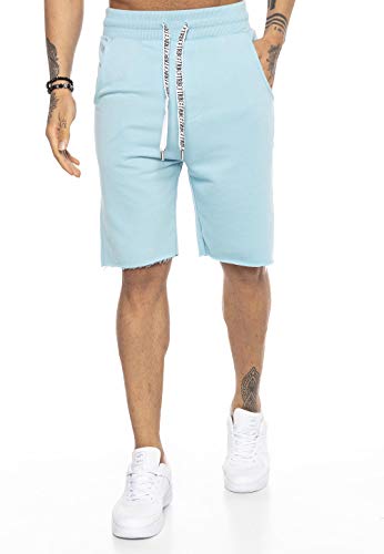 Redbridge Herren Shorts Kurze Hose Sweatpants Jogger Jogginghose Sporthose Hellblau L von Redbridge