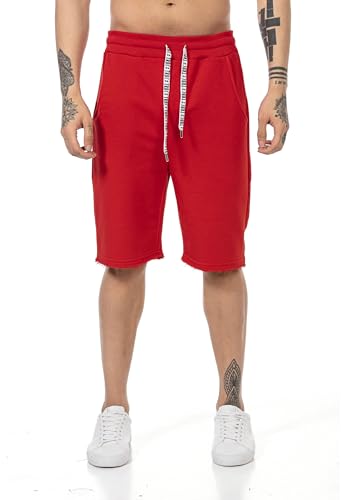 Redbridge Herren Shorts Kurze Hose Sweatpants Jogger Jogginghose Sporthose Rot L von Redbridge