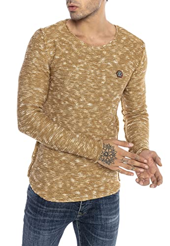 Redbridge Herren Strickpullover Sweatshirt Grobstrick Rounded Seam Braun L von Redbridge