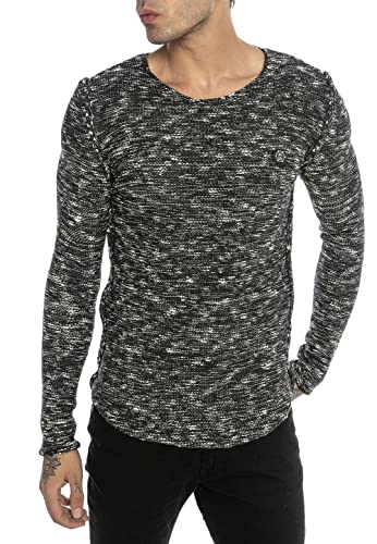 Redbridge Herren Strickpullover Sweatshirt Grobstrick Rounded Seam Dunkelgrau XL von Redbridge
