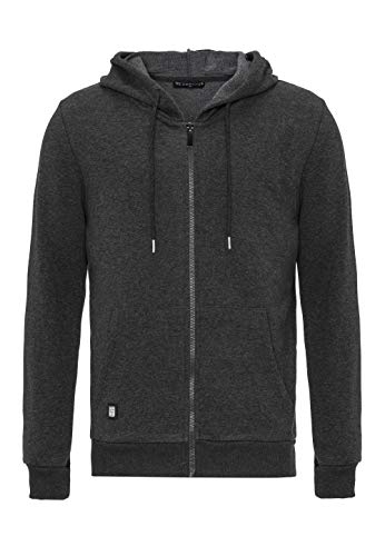 Redbridge Herren Sweatjacke Kapuzenpullover Zip Hoodie mit Reißverschluss Premium Basic Anthrazit 3XL von Redbridge